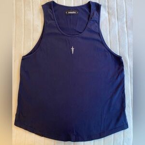 IRONWILLED Navy Blue Tank Top